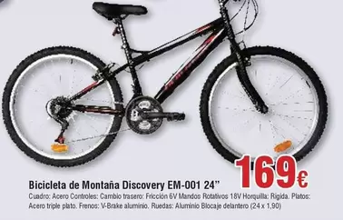 Oferta de Bicicleta De Montaña Discovery Em-001 24" por 169€ en Froiz