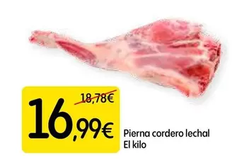 Oferta de Pierna Cordero Lechal por 16,99€ en Dialprix