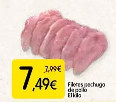 Oferta de Filetes Pechuga De Pollo por 7,49€ en Dialprix