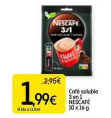 Oferta de Nescafé - Cafe Soluble 3 En 1 por 1,99€ en Dialprix