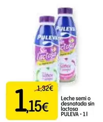 Oferta de Puleva - Leche Semi O Desnatada Sin Lactosa por 1,15€ en Dialprix