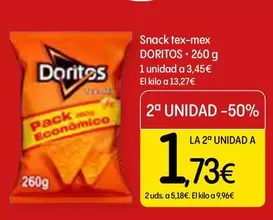 Oferta de Doritos - Snack Tex-mex por 3,45€ en Dialprix