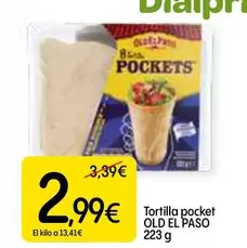 Oferta de Old El Paso - Tortilla Pocket por 2,99€ en Dialprix