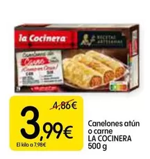 Oferta de La Cocinera - Canelones Atún O Carne por 3,99€ en Dialprix