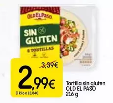 Oferta de Old El Paso - Tortilla Sin Gluten por 2,99€ en Dialprix