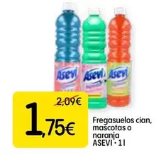 Oferta de Asevi - Fregasuelos Cian, Mascotas O Naranja por 1,75€ en Dialprix