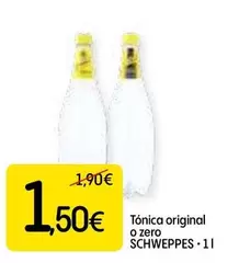 Oferta de Schweppes - Tónica Original O Zero por 1,5€ en Dialprix