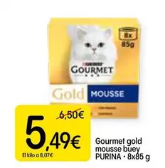 Oferta de Purina - Gourmet Gold Mousse Buey por 5,49€ en Dialprix