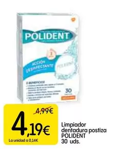 Oferta de Polident - Limpiador Dentadura Postiza por 4,19€ en Dialprix