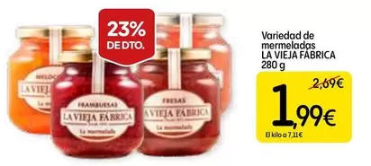 Oferta de La Vieja Fábrica - Variedad De Mermeladas por 1,99€ en Dialprix