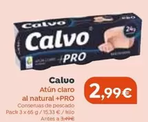 Oferta de Calvo - Atun Claro Al Natural por 2,99€ en Dialprix