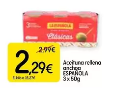 Oferta de Aceituna Rellena Anchoa por 2,29€ en Dialprix