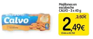 Oferta de Calvo - Mejillones En Escabeche por 2,49€ en Dialprix