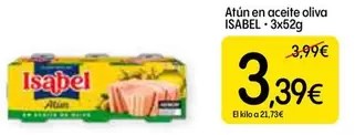 Oferta de Isabel - Atun En Aceite Oliva por 3,39€ en Dialprix