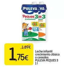 Oferta de Puleva - Leche Infantil Crecimiento Clasico O Cereales Peques 3 por 1,75€ en Dialprix