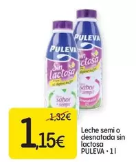 Oferta de Puleva - Leche Semi O Desnatada Sin Lactosa por 1,15€ en Dialprix