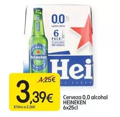 Oferta de Heineken - Cerveza 0,0 Alcohol por 3,39€ en Dialprix