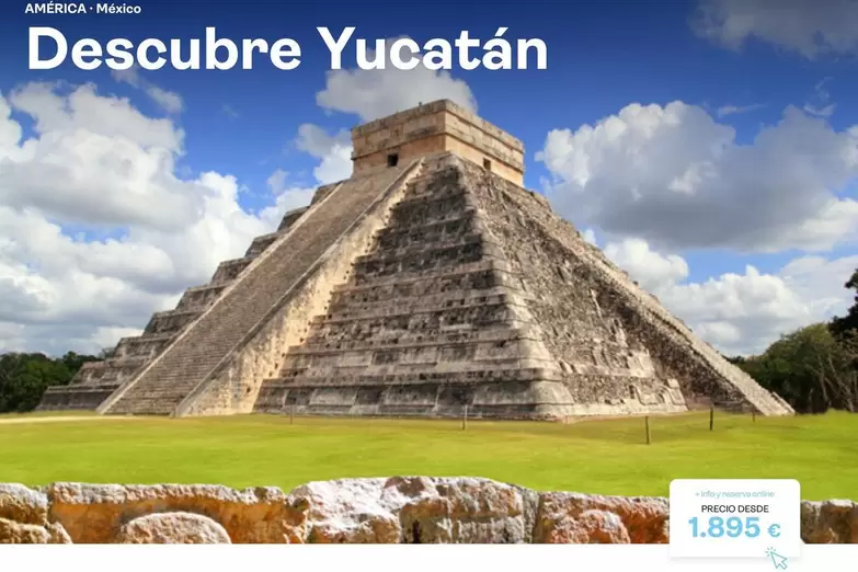 Oferta de Mesa De Descubre Yucatán por 1895€ en Tui Travel PLC