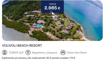 Oferta de Ocean - Voiivoli Beach Resort por 2985€ en Tui Travel PLC