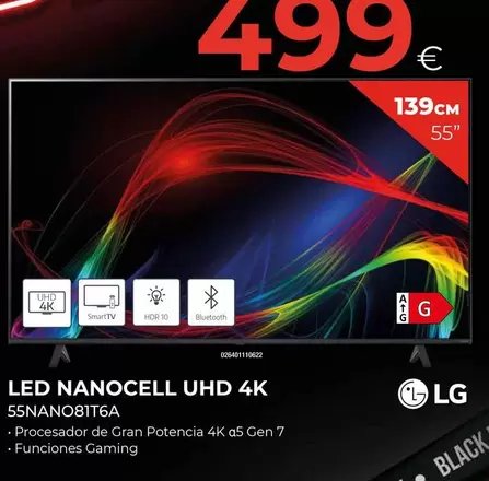 Oferta de LG - Led Nanocell Uhd 4k 55nano81t6a por 499€ en Tien 21