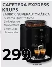 Oferta de Krups - Cafetera Express por 299€ en Tien 21