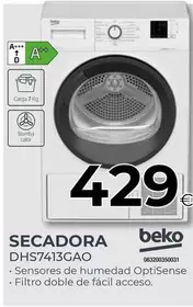 Oferta de Beko - Secadora Dhs7413gao por 429€ en Tien 21