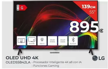 Oferta de LG - Oled Uhd 4k Oled55b42la por 895€ en Tien 21