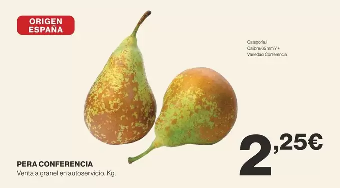 Oferta de Origen - Pera Conferencia por 2,25€ en Supercor