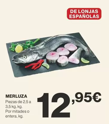 Oferta de Merluza por 12,95€ en Supercor