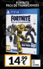 Oferta de Fortnite Pack De Transformers por 14,99€ en Game