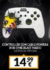 Oferta de Controller Con Cabe Powera 30b-Omb Blast Mario por 14,99€ en Game