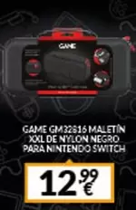 Oferta de Nintendo - Game Gm32616 Maletín Xxl De Nylon Negro Para  Switch por 12,99€ en Game