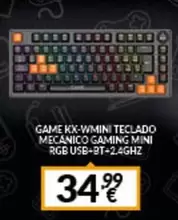 Oferta de Gaming - Teclado Mecanico Gaming Mini por 34,99€ en Game