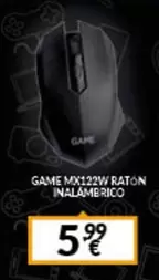 Oferta de Game Mx122w Raton Inalambrico por 5,99€ en Game