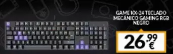 Oferta de Gaming - Game Ix-2 Teclado Mecanico Gaming Rgb por 26,99€ en Game