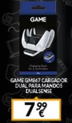 Oferta de Game Gmx67 Cargador Dual Para Mandos Dualsense por 7,99€ en Game