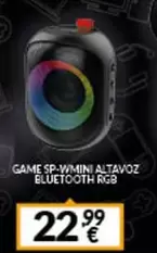 Oferta de Game Sp-v/min Altavoz Bluetooth Rgb por 22,99€ en Game