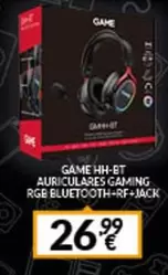 Oferta de Gaming - Game Hh-et Auriculares Gaming Rgb Bluetooth por 26,99€ en Game