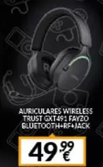 Oferta de Wireless - Auriculares  Trust Gxt491 Fayzo Bluetooth por 49,99€ en Game