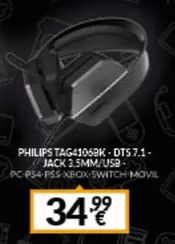 Oferta de Philips - Dts 7.1- Jack 3.mm/usb- por 34,99€ en Game