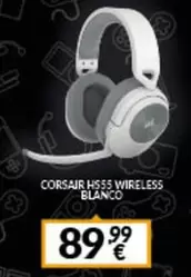 Oferta de Corsair -  Hss Wireless Blanco por 89,99€ en Game