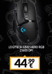 Oferta de Logitech - G502 Hero Rgb 25600 Dpi por 44,99€ en Game