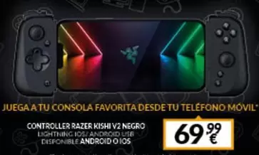 Oferta de Razer - Juega A Tu Consola Favorita Desde Tu Teléfono Móvil por 69,99€ en Game