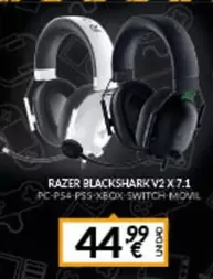 Oferta de Razer - Razer Blackshark V2 X 7.1- por 44,99€ en Game