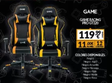 Oferta de Racing - Game R&Cing por 119,99€ en Game