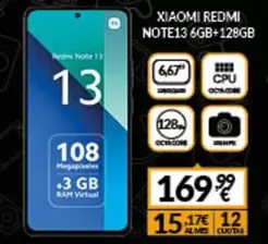 Oferta de Xiaomi - Redmi Note13 6gb+128gb por 169,99€ en Game