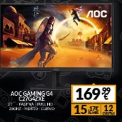 Oferta de AOC - Aoc Gaming G4 C27g4zxe por 169,99€ en Game