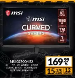 Oferta de MSI - G27c04 E2 por 169,99€ en Game