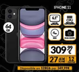 Oferta de Iphone 11 por 309,99€ en Game