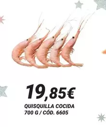 Oferta de Quisquilla Cocida por 19,85€ en Dialsur Cash & Carry